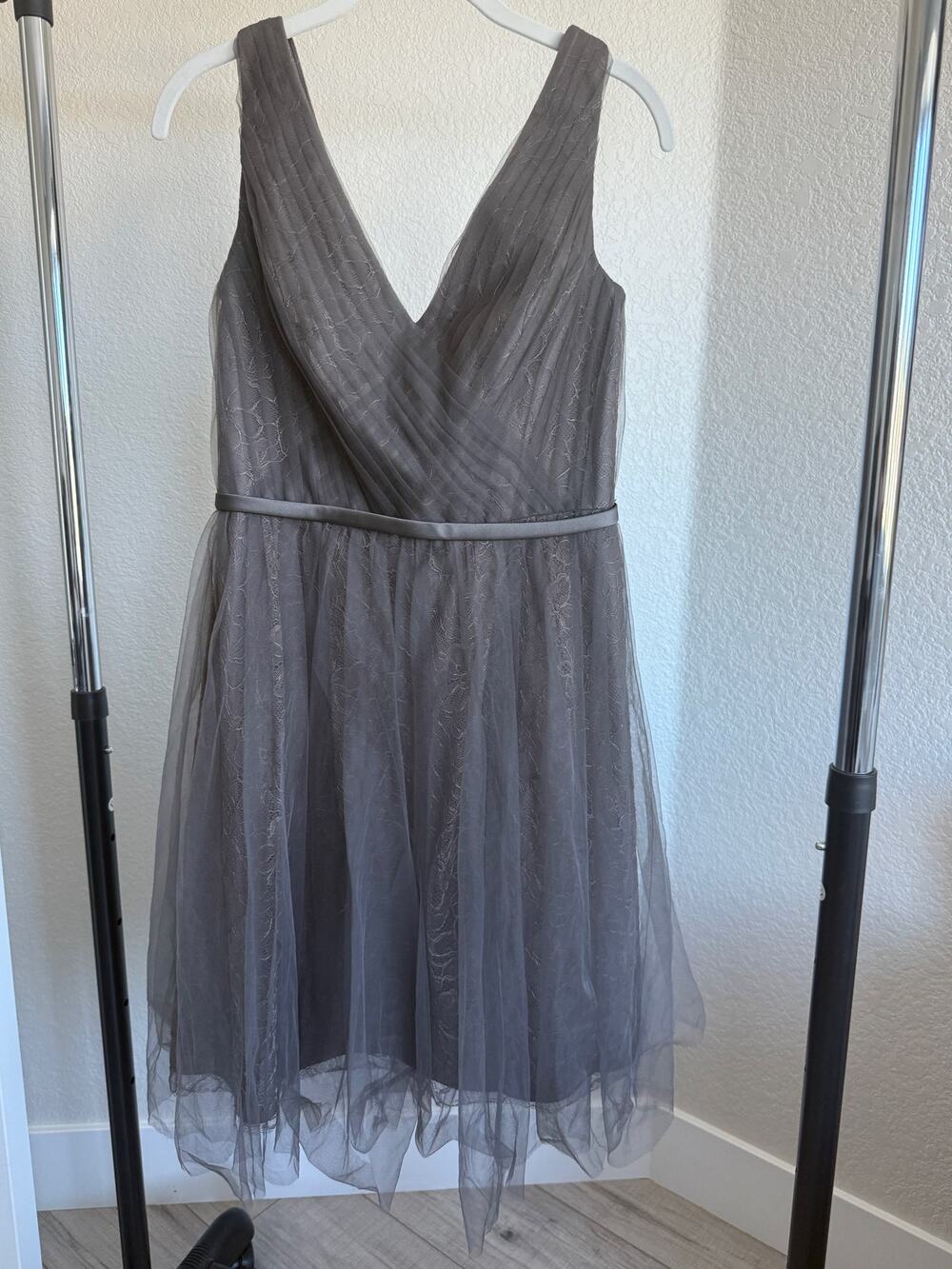 White Vera Wang Women's Sz 8 Lace & Tulle Dress NWOT